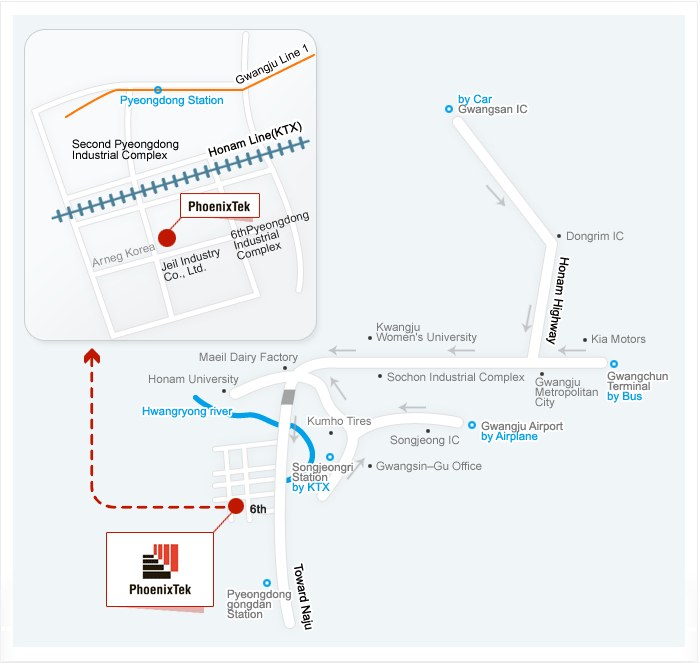 1046, Wolijun-dong, Gwangsan-gu, Gwangju, 506-501 Korea(Pyeongdong Industrial Complex)